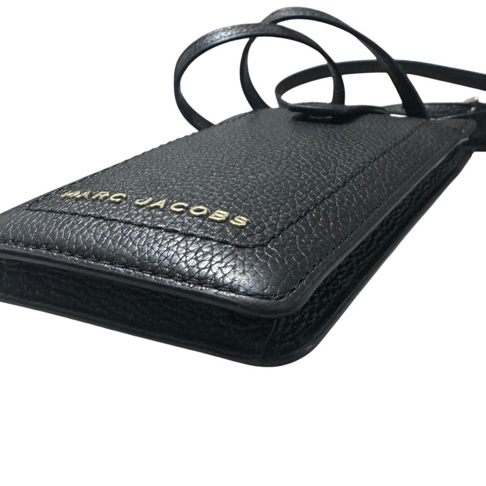 Marc Jacobs Smartphone Crossbody Bag Women Black  Excellent Leather - Picture 9 of 14